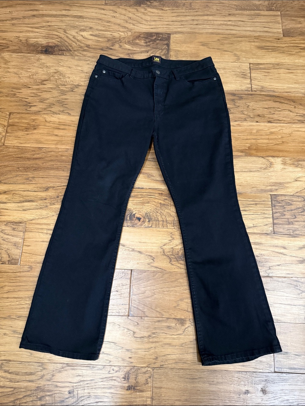 Lee Women’s Black Midrise Bootcut Denim Pants size 14